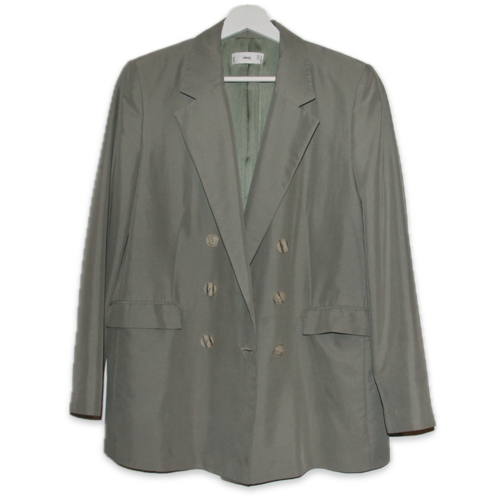 MNG Olive Double Breasted Blazer US Size 10